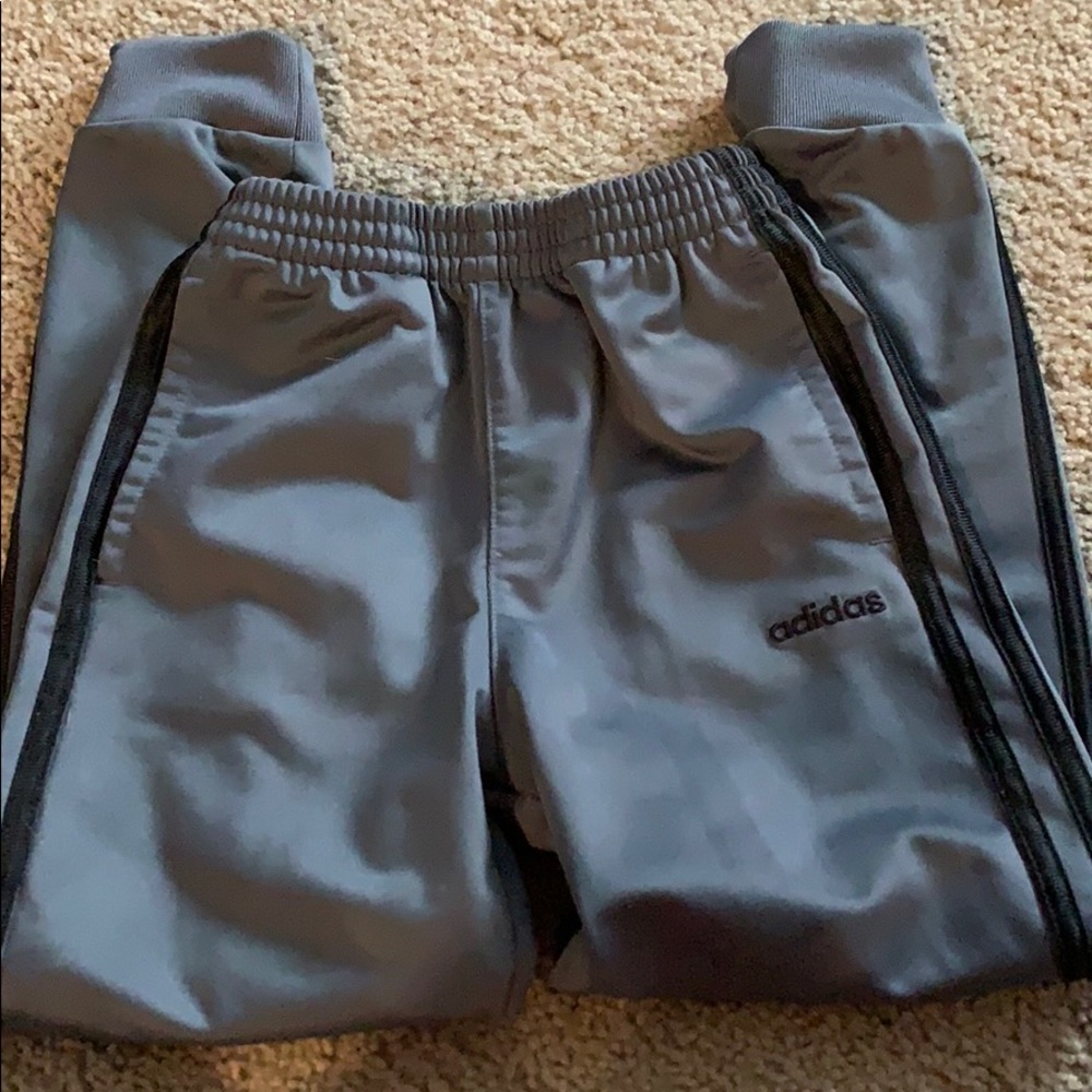 Adidas boys six 7 jogger track pants.